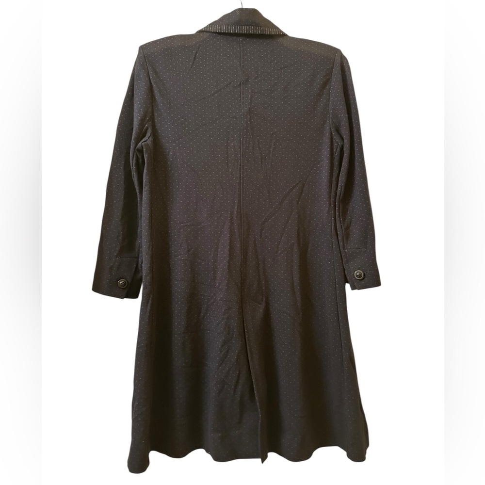 CAbi dark navy blue carriage jacket with Dotted Texture size S - Picture 4 of 10